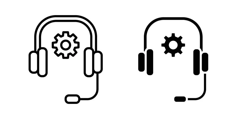 Technical support icon graphic element. web icon set Stock Illustration