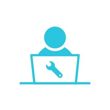 Technical support icon, operator, assistance, office, avatar, person, from .. Stock Illustration