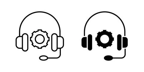 Technical support icon symbol. Flat Vector illustration Stock Illustration