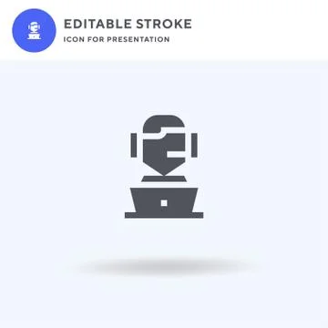 Technical Support icon vector, filled flat sign, solid pictogram isolated on  Stock Illustration