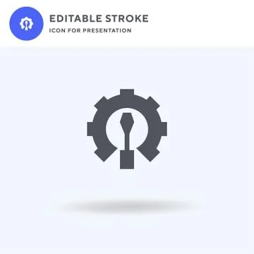Technical Support icon vector, filled flat sign, solid pictogram isolated on Stock Illustration