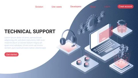 Technical support Stock Illustration