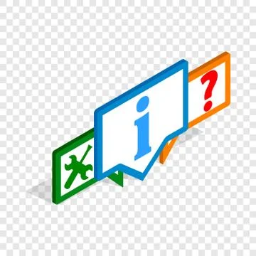 Technical support isometric icon Stock Illustration