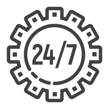 Technical support line icon, seo and development, Stock Illustration