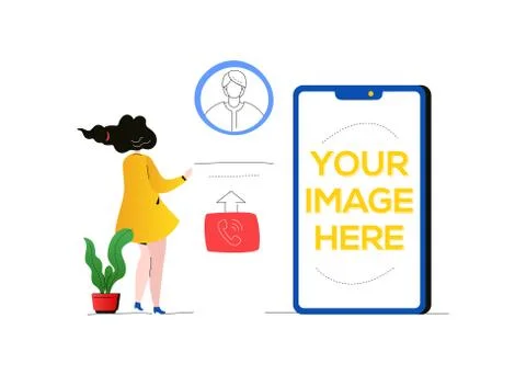 Technical support - modern flat design style illustration Stock Illustration