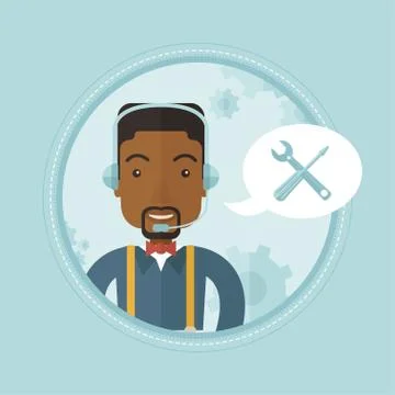 Technical support operator vector illustration Stock Illustration