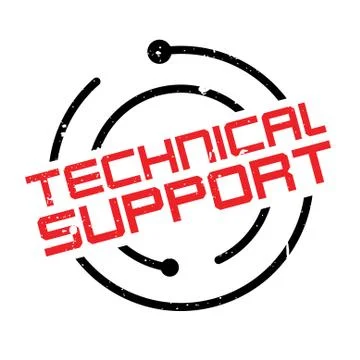 Technical Support rubber stamp Stock Illustration