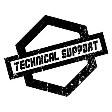 Technical Support rubber stamp Stock Illustration