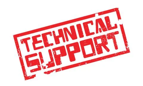 Technical Support rubber stamp Illustrazione stock