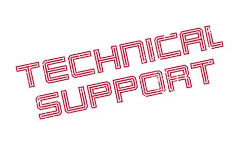 Technical Support rubber stamp Stock Illustration