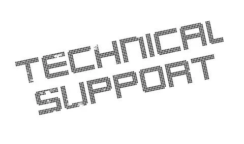 Technical Support rubber stamp 스톡 일러스트