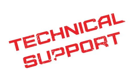Technical Support rubber stamp Stock Illustration