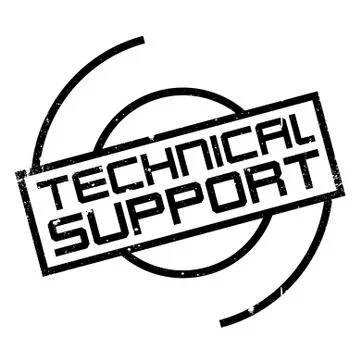 Technical Support rubber stamp Stock Illustration