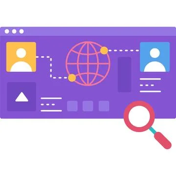 Technical support service vector website flat icon Stock Illustration