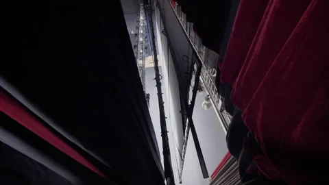 The technical system of the theatrical stage. Stock-Footage 146349231