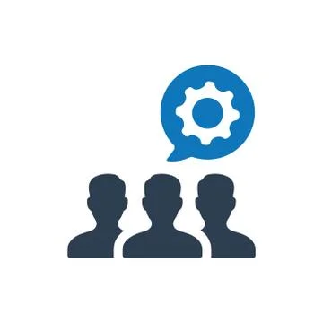 Technical Team Icon Stock Illustration