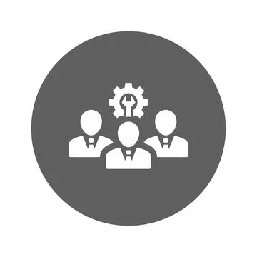 Technical Team icon. Stock Illustration