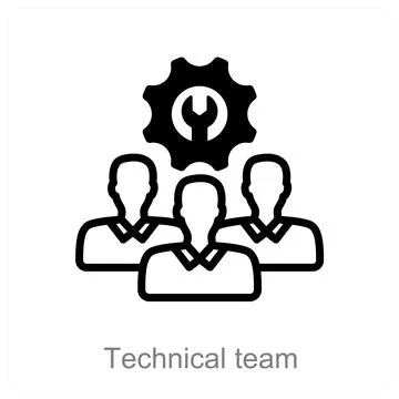 Technical team Stock Illustration