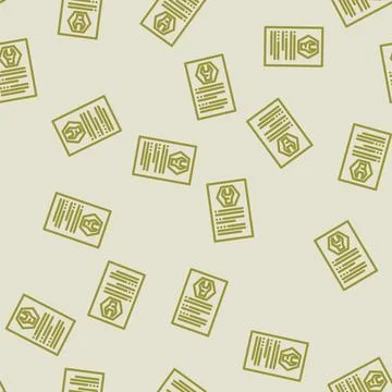 Technical terms line vector seamless pattern Illustrazione stock