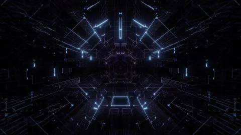Technical wireframe visual 3d rendering design 스톡 일러스트