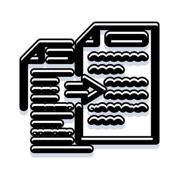 Technical writer transforming complex information into clear document Illustrazione stock