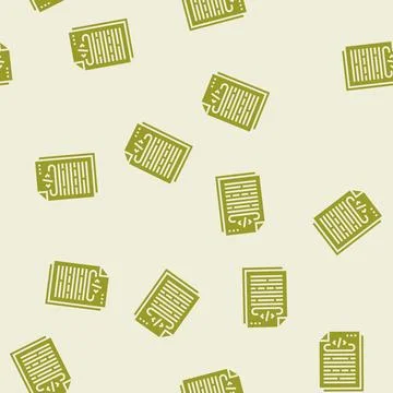 Technical writing software glyph seamless pattern イラスト素材