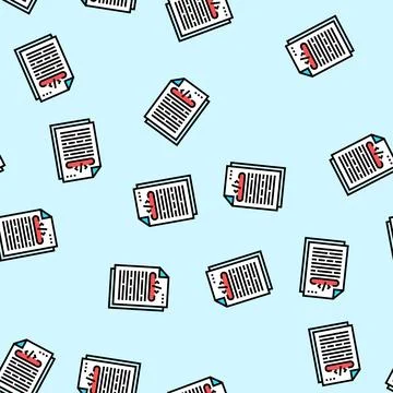 Technical writing software vector seamless pattern Stock Illustration