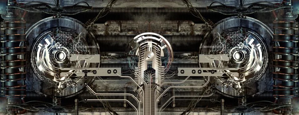 Technically electronic background Stock Illustration