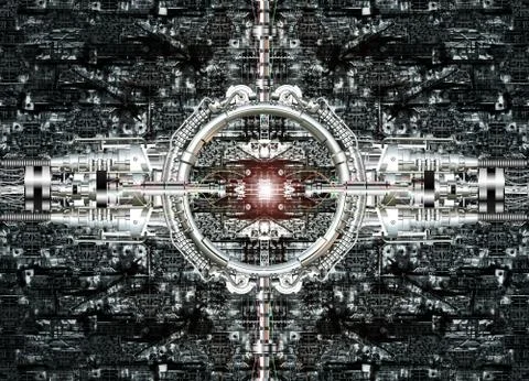 Technically electronic background Stock Illustration