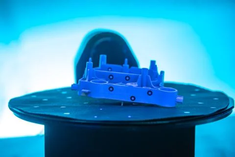 Technically professional machine for 3D scanning and measurement of plastic 스톡 사진