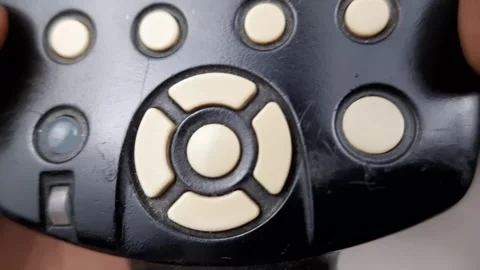 Technician checks the button of the camera light Video stock 276321094