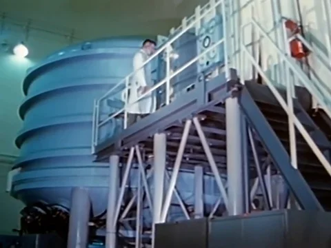 A technician, developing guidance and navigation subsystems for the Apollo Stock Footage