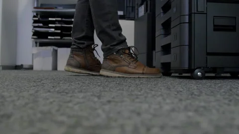 Technician dismantles a multifunction device. Stock Footage 170740639
