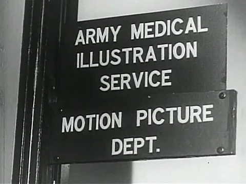 Technician experiment on specimen - 1947 Stock Footage 97592242