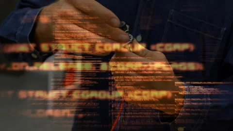 Technician handling sensor in tech workshop, unscrewing cap and arranging wires Stock Footage 310670015