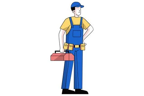 Technician Illustration Stock Illustration
