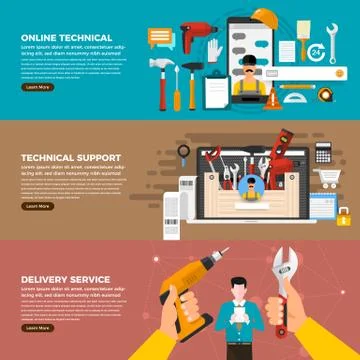 Technician repair Stock Illustration