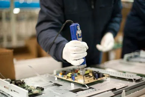 Technician at work Stock Photos