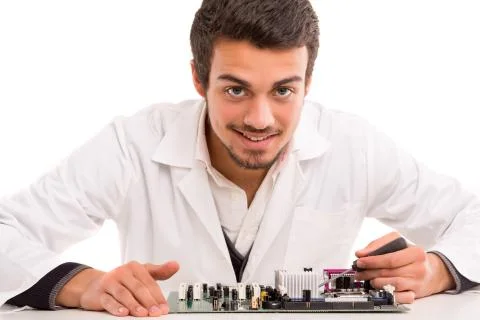 Technician at work Stock Photos