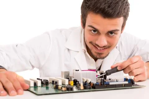 Technician at work Stock Photos