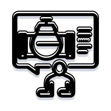 Technician working with augmented reality maintenance system 库存插图