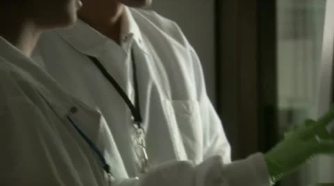 Technicians analyzing data Stock Footage 11627981