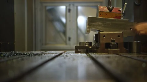 Technicians are installing a grinding machine to grind Stock Footage 339079835