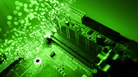Technician's hands installing user memory on a computer main-board Stock Footage 65823419