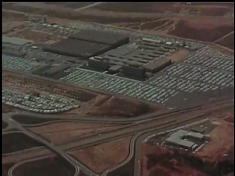 Technicians inspect the wiring of rocket boosters, and they undergo simulation Stock Footage 74947256