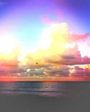 Technicolor Clouds Stock Photos