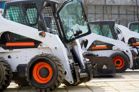 Technics at the construction site Stock Photos