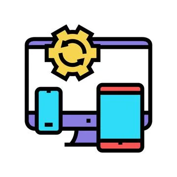 Technics optimize color icon vector illustration Stock Illustration
