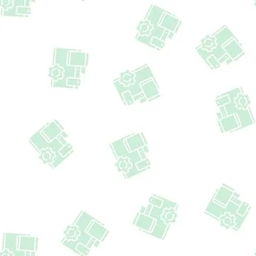 Technics optimize glyph seamless pattern Illustrazione stock