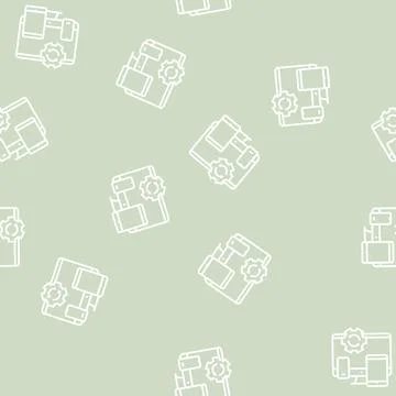 Technics optimize line seamless pattern Illustrazione stock